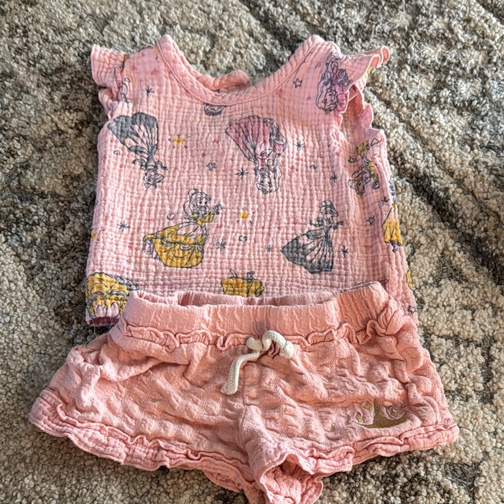Disney Pink Princess Kids Matching Set